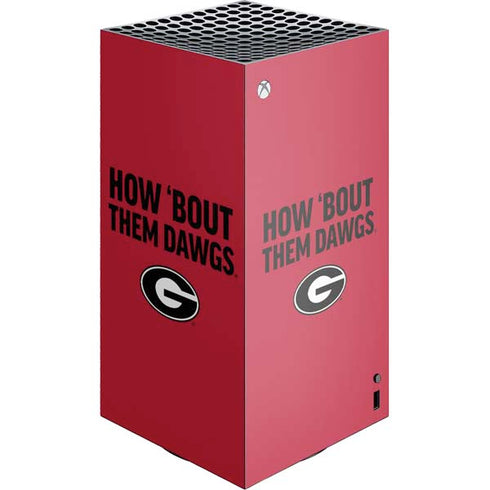 University of Georgia How Bout Them Dawgs XBox Series X Digital Edition Console Skin